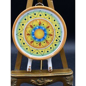 Ceramic Italian Key Holder Cortona Italy by Chironi Casartonio Beautiful 5 1/8”